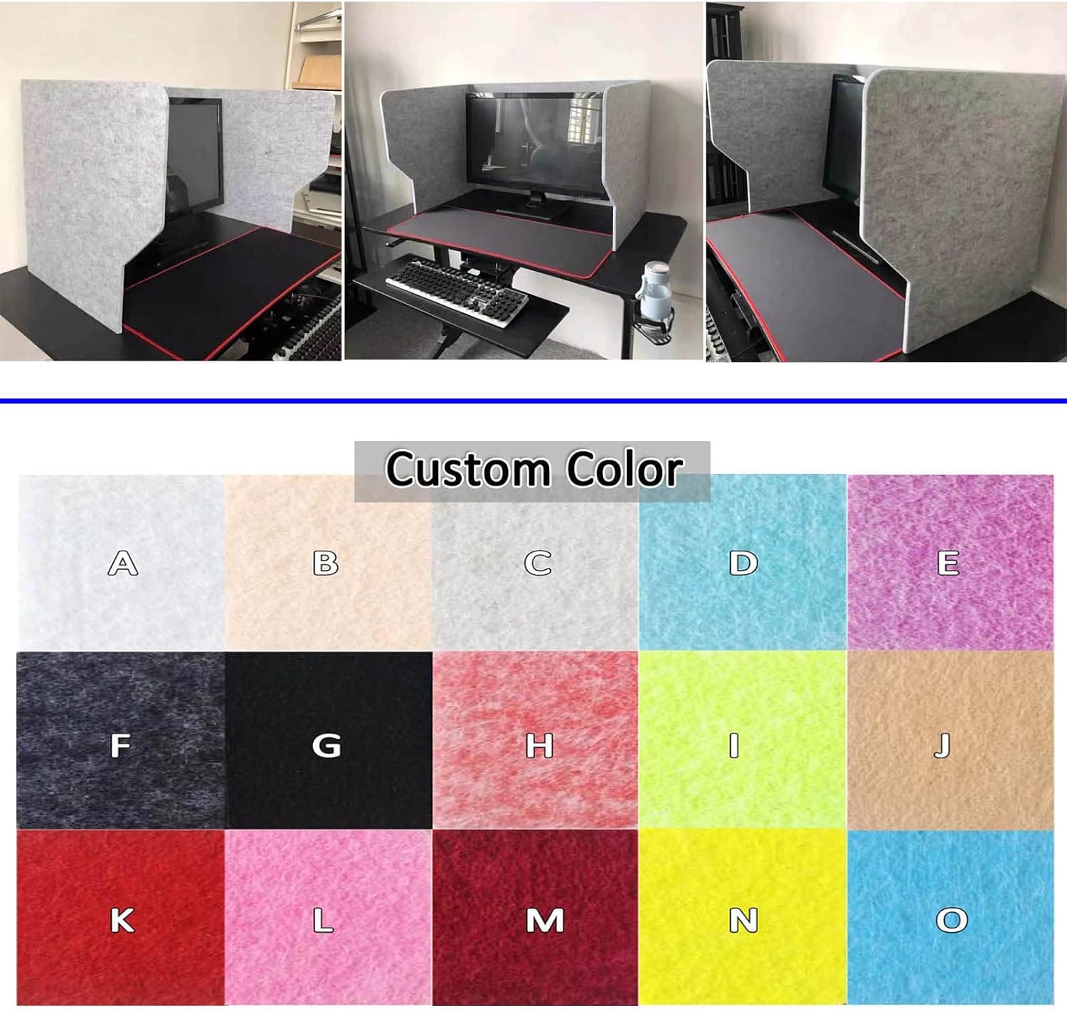 折りたたみ式デスク仕切り - 吸音オフィスパーティション ノイズ低減